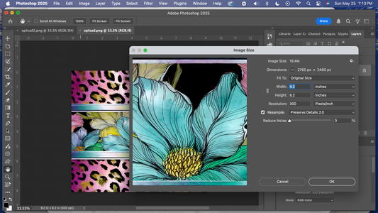 Floral & Leopard Print 20oz Skinny Tumbler Sublimation Wrap