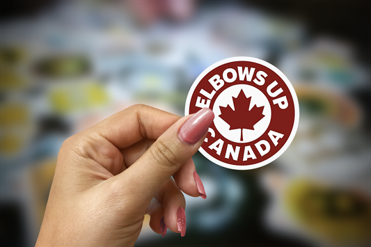 Elbows Up Canada Printable Sticker