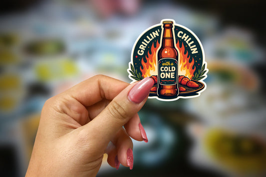 Father’s Day BBQ Sticker Bundle – Printable PNG File!